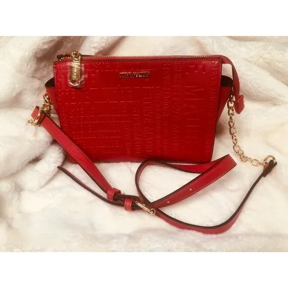 Steve Madden Red Crossbody Bag ,NEW no Tag - Picture 9 of 12